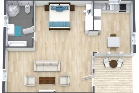 BGR Executive Spa Villa_3D Floor Plan