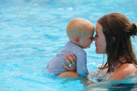 Mother with Baby - Pool