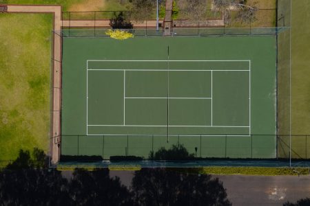 Tennis Court - Drone View - 7